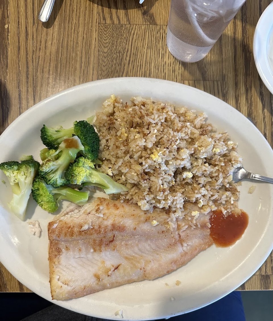 Grilled Fish and Fried Rice