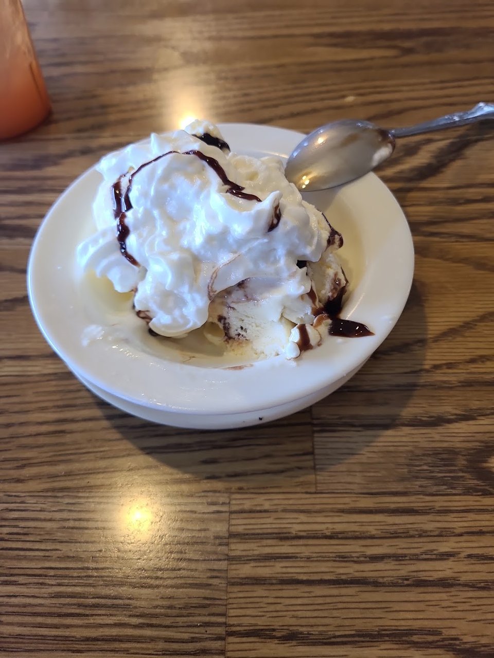 Ice Cream with Whipped Cream